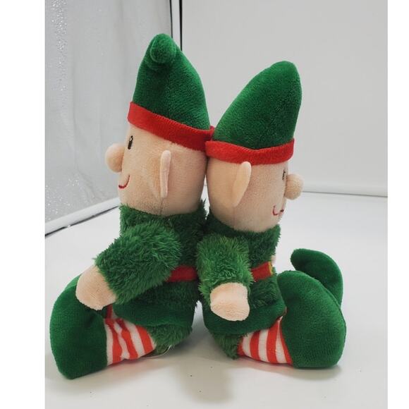 Greenbrier International Christmas Elves, Authentic Collectible Plush Lot Of 2 - Picture 4 of 4